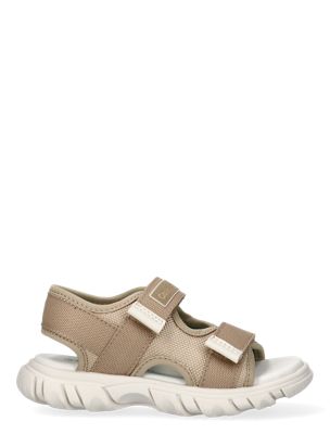 sandales avec velcro pour enfant et jeune enfant beige pour garçons 