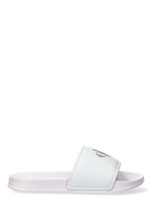 tongs avec logo emblématique pour enfant white pour enfants genre inclusif 