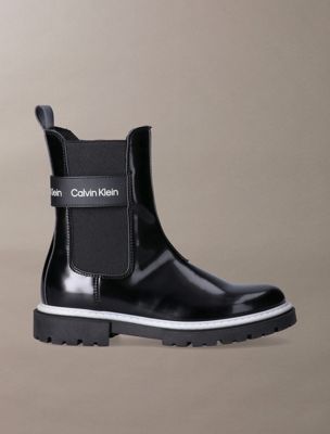 black dziecięce sztyblety dla dziewczynki - 