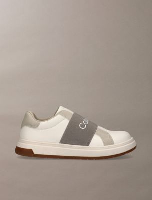 white dziecięce wsuwane sneakersy dla dla dzieci i dla każdej płci - 