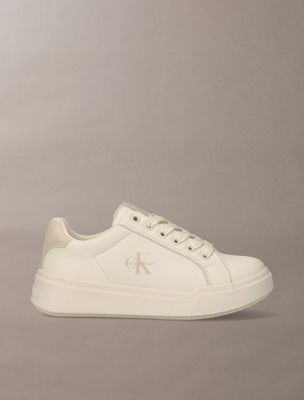 white kids signature trainers for kids gender inclusive 