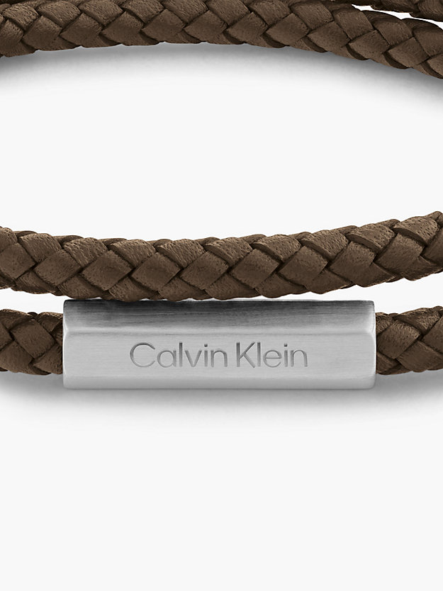 BROWN Bracelet - Latch for men CALVIN KLEIN