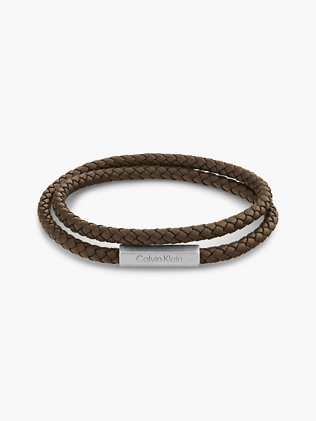 brown bracelet - latch for men calvin klein