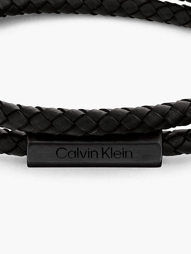 black bransoletka - latch dla mężczyźni - calvin klein
