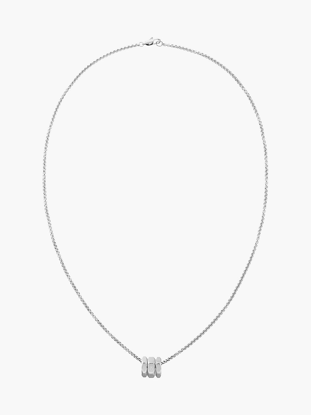SILVER Necklace - Latch undefined men Calvin Klein