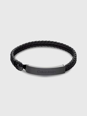 Calvin Klein – Uhr mit Armband in Schwarz und goldfarbenen Details