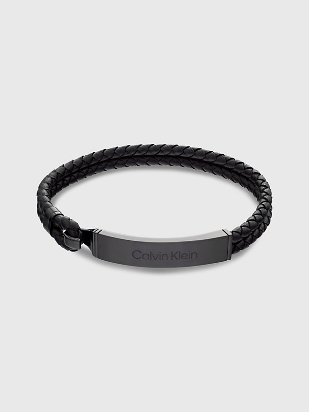 black bracelet - iconic for him for men calvin klein