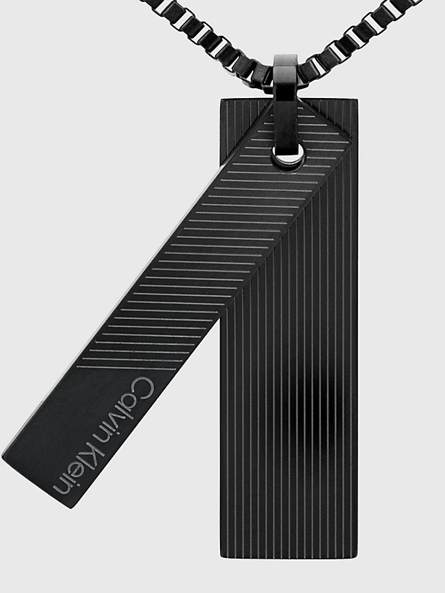 collar - architectural lines black de hombre calvin klein
