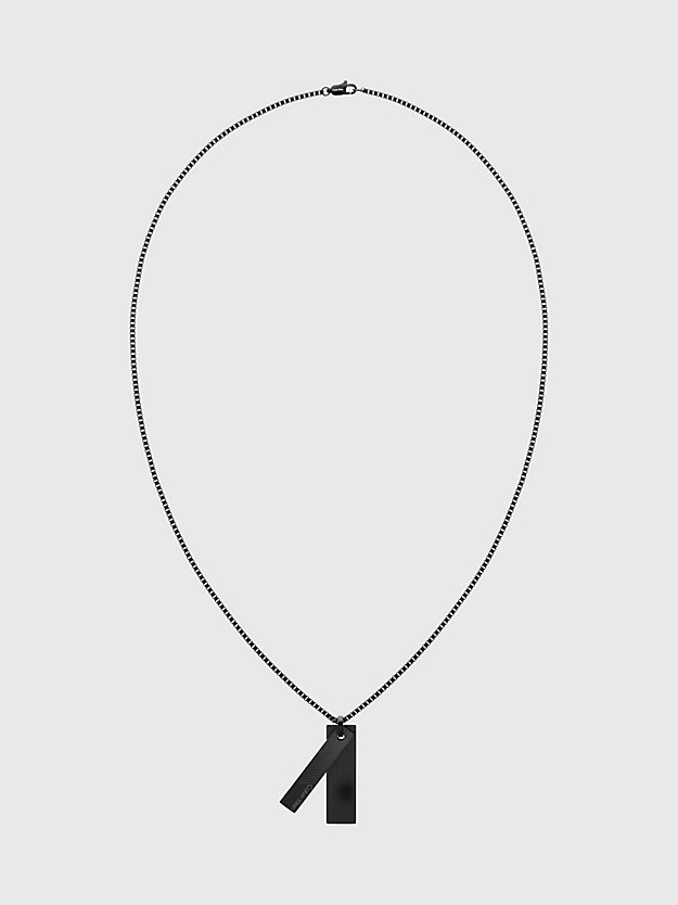 black necklace - architectural lines for men calvin klein