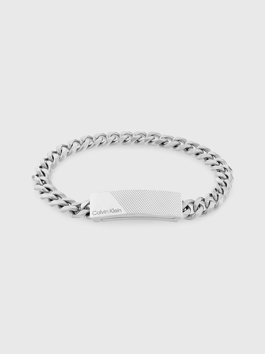 SILVER Bracelet - Architectural Lines undefined men Calvin Klein