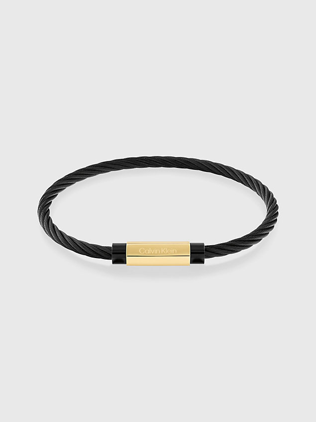 black bransoletka - modern grid dla mężczyźni - calvin klein