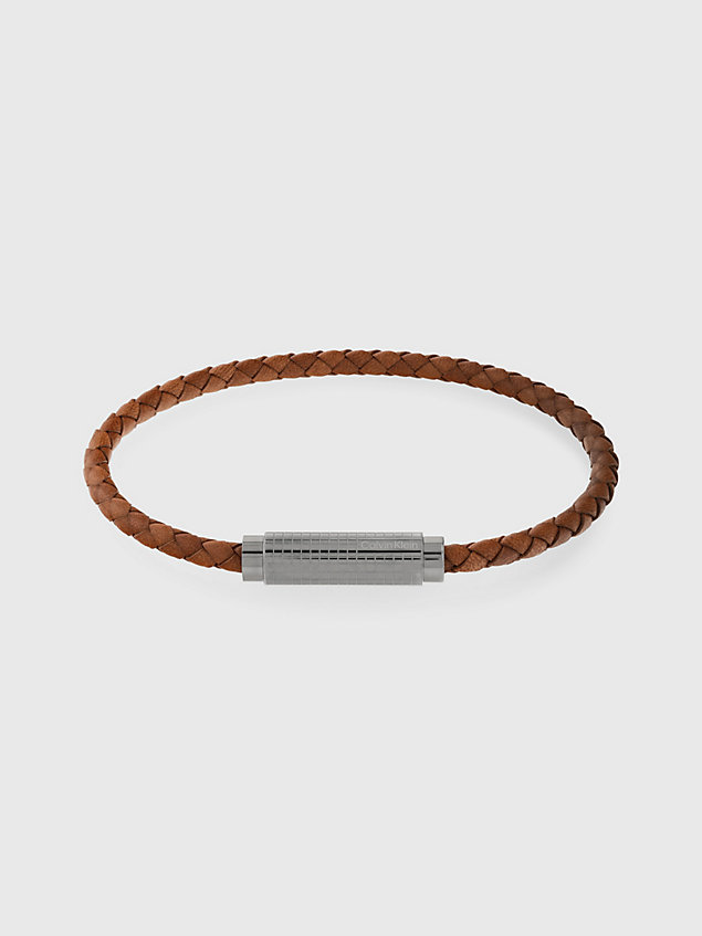 braccialetto - modern grid grey da uomini calvin klein