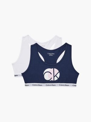 Girls Modern Cotton 2-Pack Bralettes