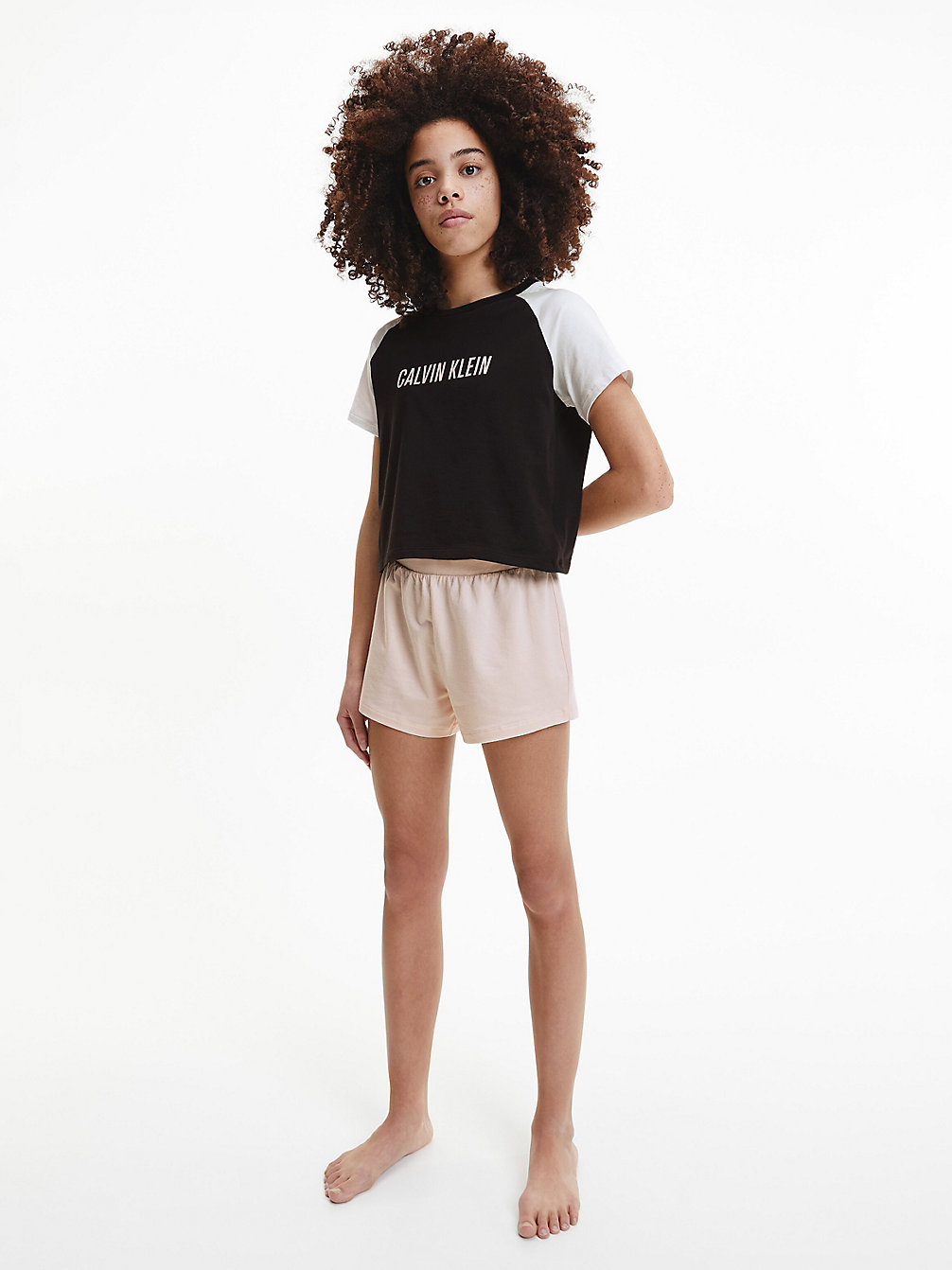PRETTYPEACH/W/PVHBLACK Shorts-Pyjama-Set – Intense Power undefined Maedchen Calvin Klein