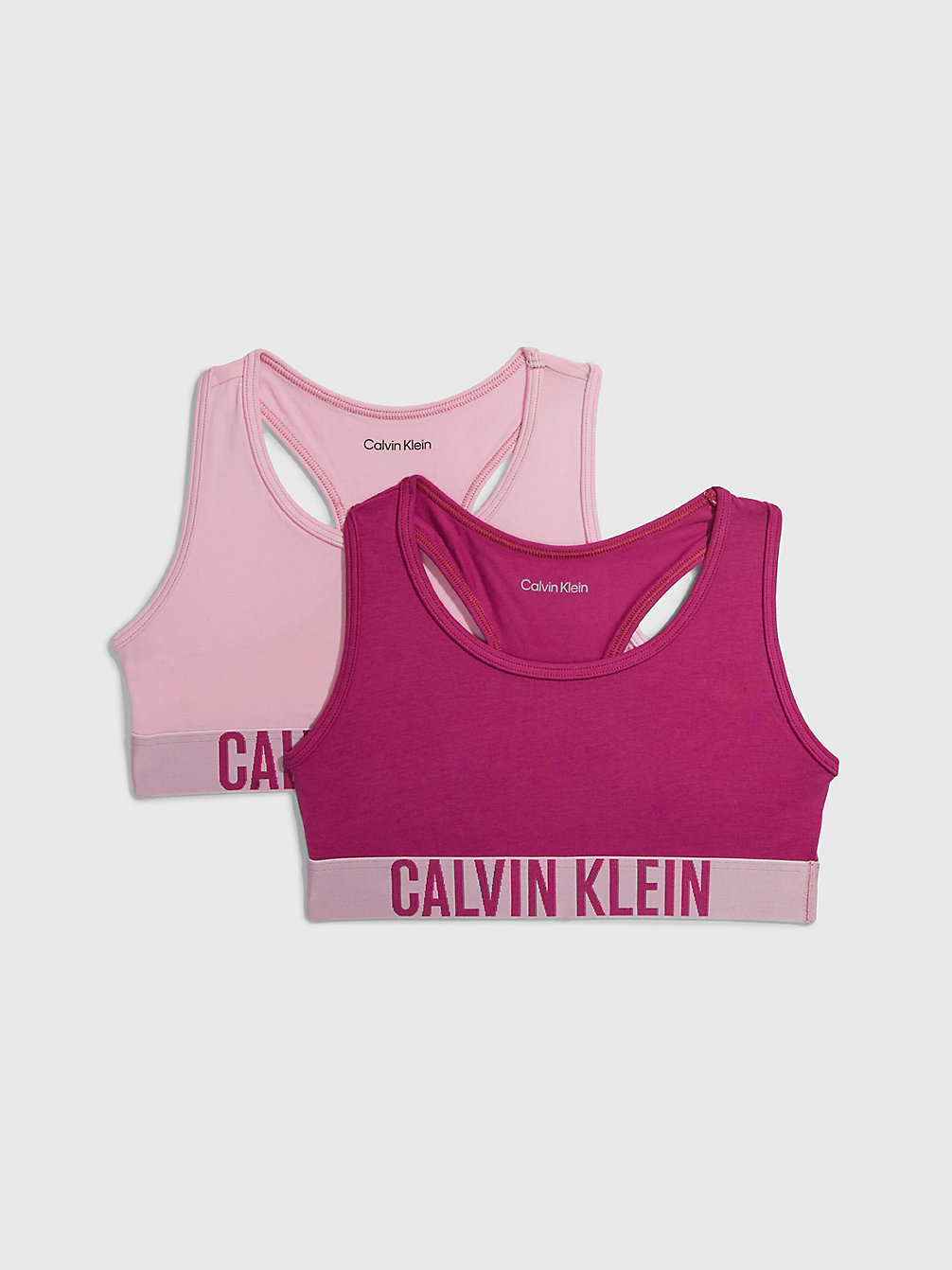 CLASSICPINK/PASSIONPURPLE 2 Pack Girls Bralettes - Intense Power undefined girls Calvin Klein