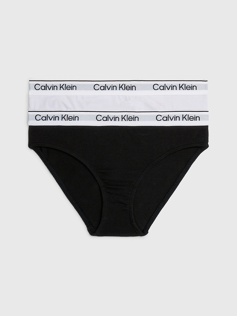LAVENDERSPLASH/PVHBLACK 2 Pack Girls Bikini Briefs - Modern Cotton undefined girls Calvin Klein