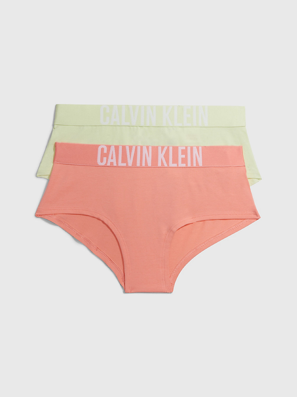 LEMONGRASS/PEACHCORAL 2 Pack Girls Hipster Panties - Intense Power undefined girls Calvin Klein