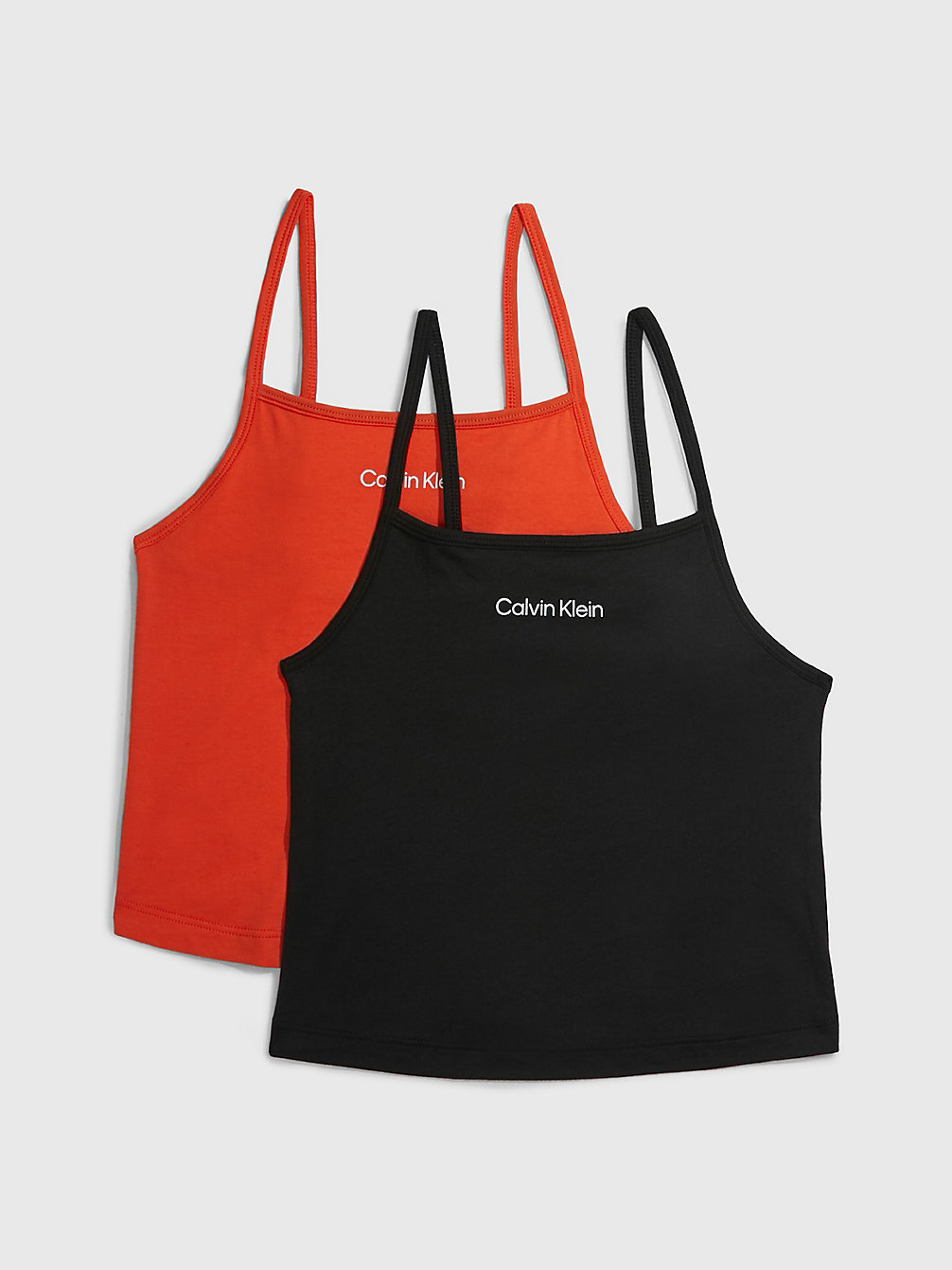 ACIDORANGE/PVHBLACK 2 Pack Tank Tops - Modern Cotton undefined girls Calvin Klein