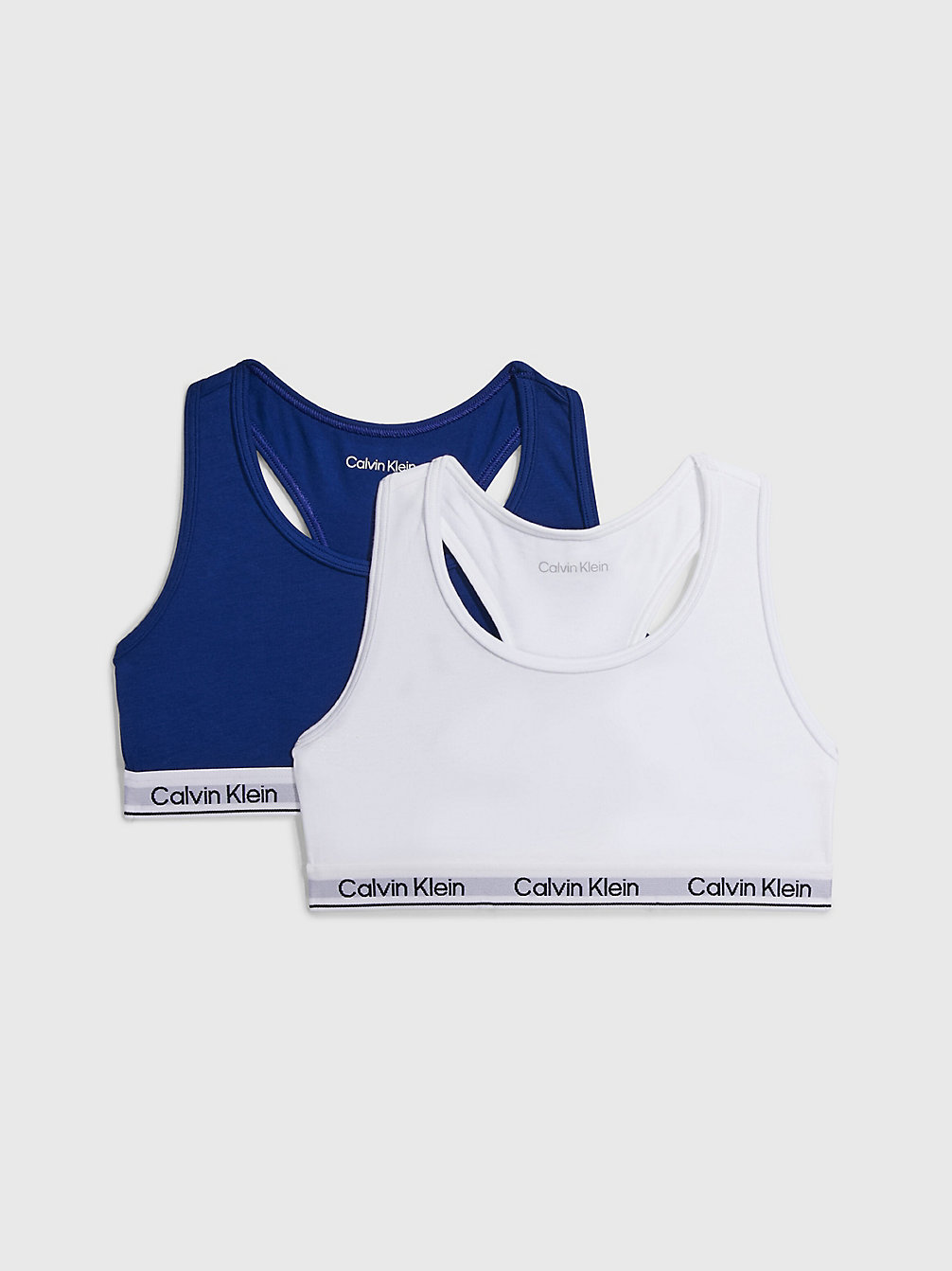 PVHWHITE/BOLDBLUE 2 Pack Girls Bralettes - Modern Cotton undefined girls Calvin Klein