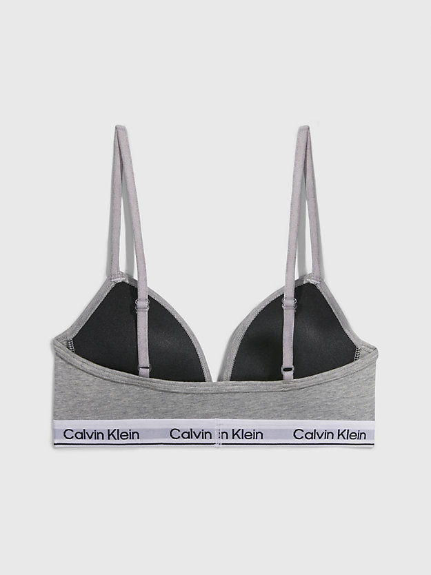 soutien-gorge triangle pour fille - modern cotton grey heather pour filles calvin klein