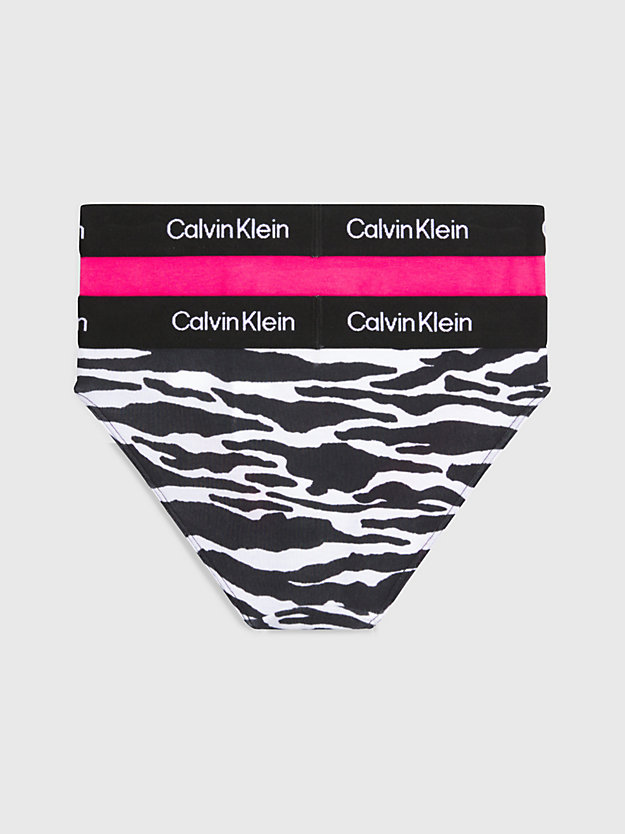 splittigerblackaop/brightpeony 2 pack girls bikini briefs - ck96 for girls calvin klein