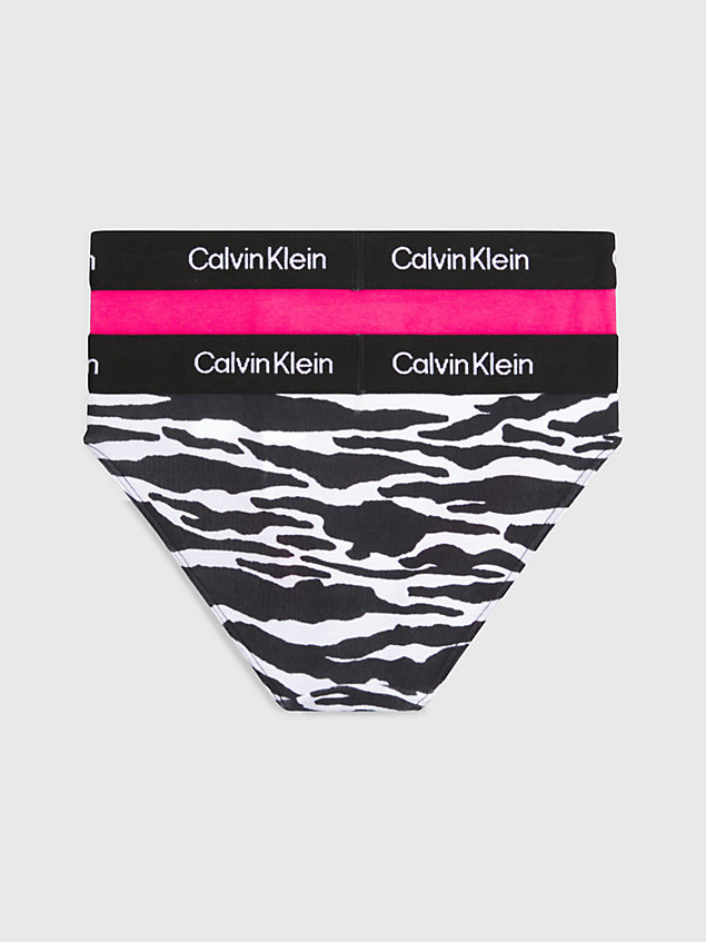 black 2er-pack bikini-slips für mädchen - ck96 für maedchen - calvin klein