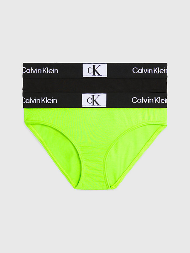 green 2er-pack bikini-slips für mädchen - ck96 für maedchen - calvin klein