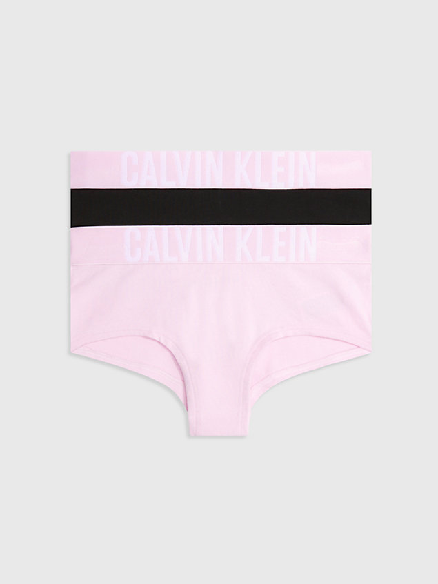 pink 2 pack girls hipster panties - intense power for girls calvin klein
