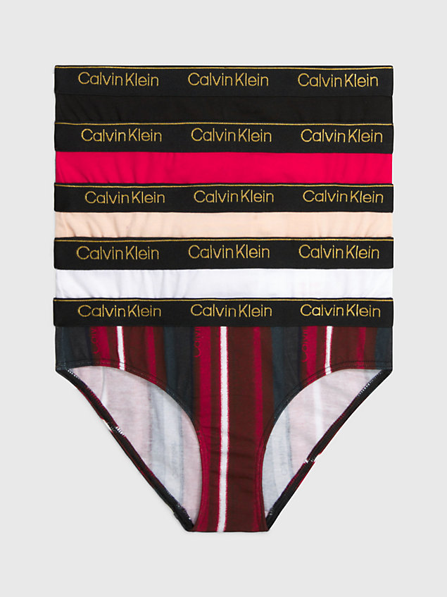 red 5er-pack slips für mädchen - modern cotton für maedchen - calvin klein