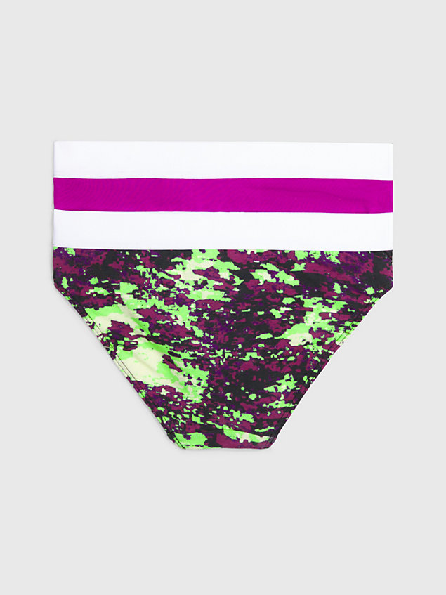 purple 2 pack girls bikini briefs - ck monogram for girls calvin klein