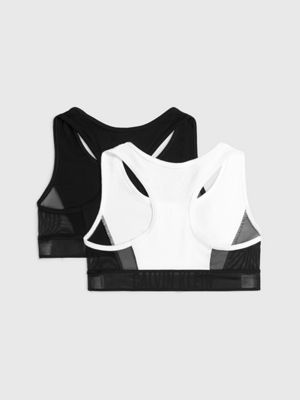 black 2 pack girls bralettes - intense power for girls calvin klein