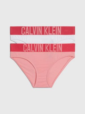 2 Pack Girls Bikini Briefs - Intense Power Calvin Klein
