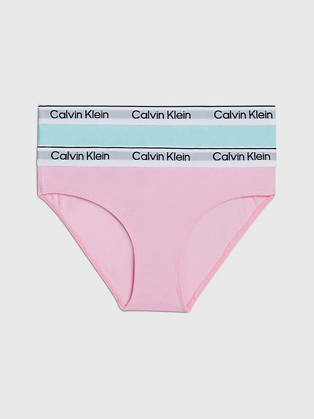 tearosemauve/powdersky 2 pack girls bikini briefs - modern cotton for girls calvin klein