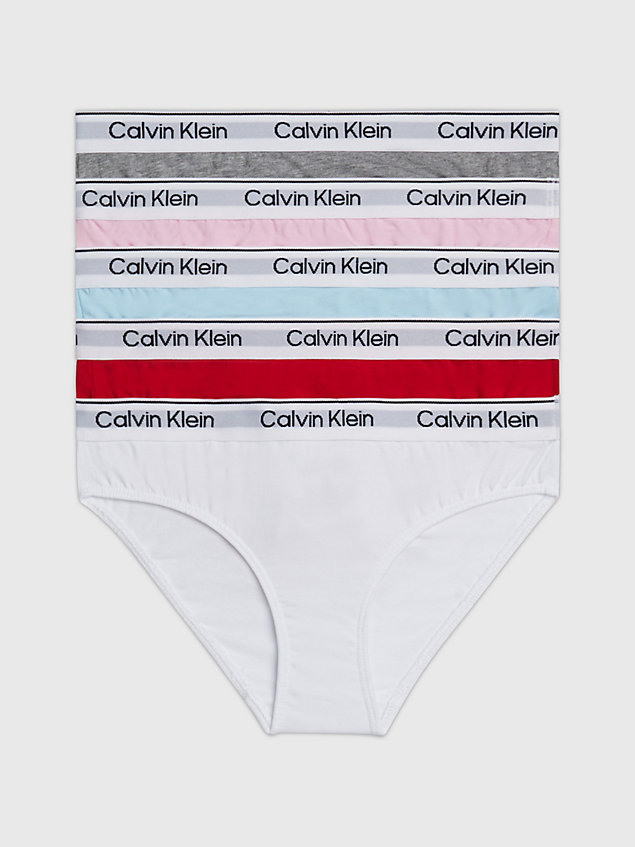 pink 5 pack girls bikini briefs - modern cotton for girls calvin klein