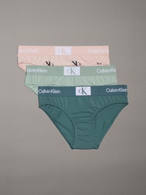 pink 3 pack girls bikini briefs - ck96 for girls calvin klein jeans