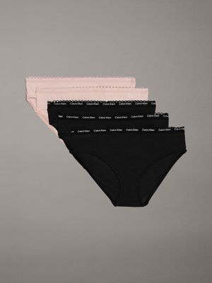 black 5 pack girls bikini briefs - modern cotton for girls calvin klein jeans