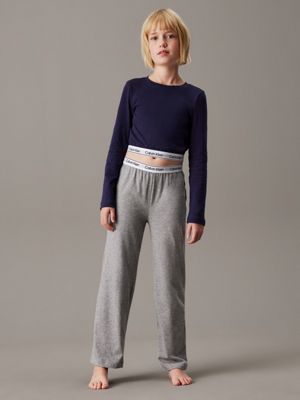 blue pyjama set - modern cotton for girls calvin klein jeans