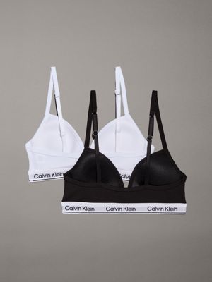 2 Pack Girls Triangle Bra Modern Cotton Calvin Klein G80G8007230SC