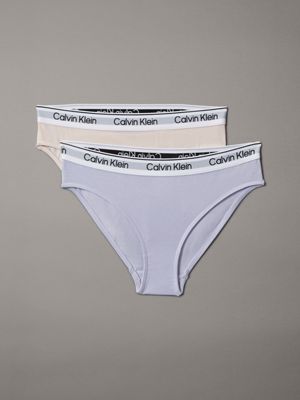 pink 2er-pack slips für mädchen - icon cotton stretch für mädchen - calvin klein jeans