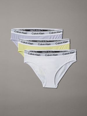 purple 3er-pack slips für mädchen - icon cotton stretch für mädchen - calvin klein jeans