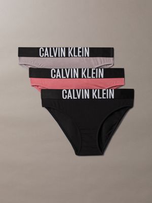 multi 3 pack girls bikini briefs - intense power for girls calvin klein jeans