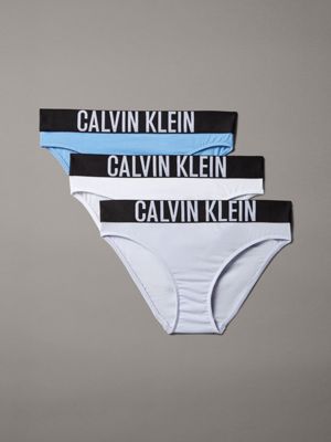 multi 3 pack girls bikini briefs - intense power for girls calvin klein jeans