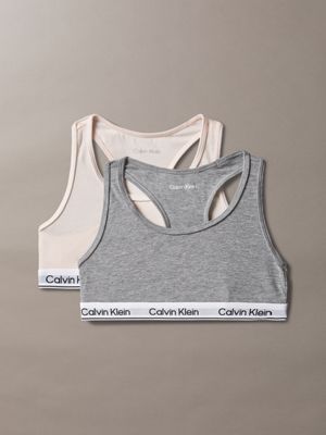 multi 2er-pack bralettes für mädchen - icon cotton stretch für mädchen - calvin klein jeans