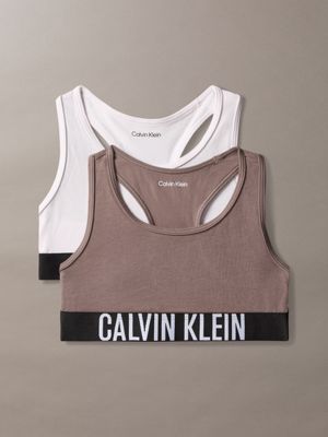 multi 2-pack meisjesbralettes - intense power voor meisjes - calvin klein jeans