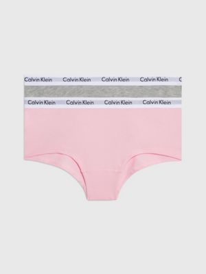 Calvin Klein Womens 3 Pack Hipster Underwear (Light Pink/Gray