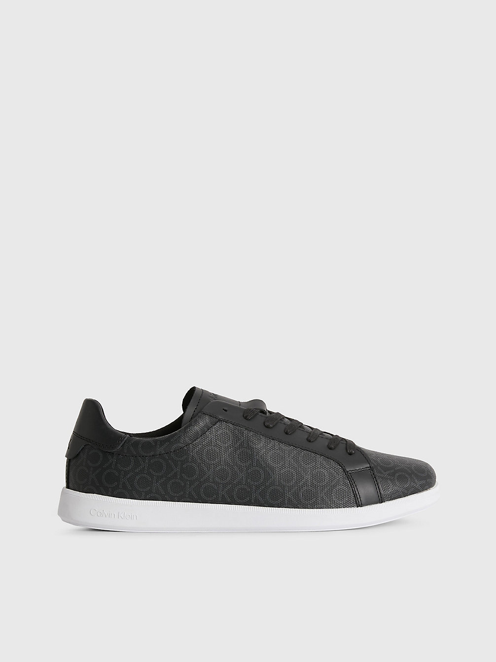 BLACK/MONO Recycled Logo Trainers undefined men Calvin Klein