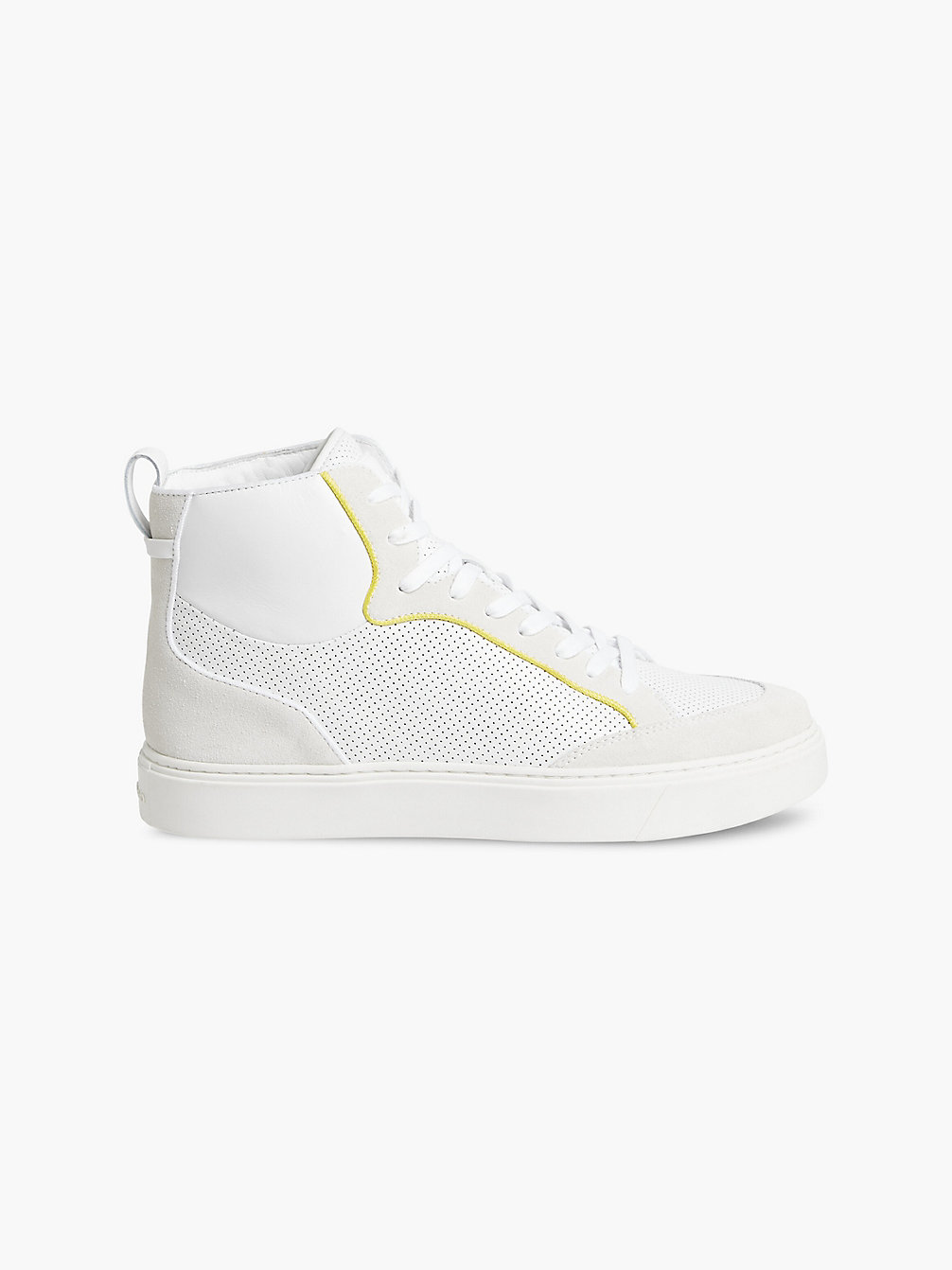 BRIGHT WHITE High Top Sneakers Aus Leder undefined Herren Calvin Klein