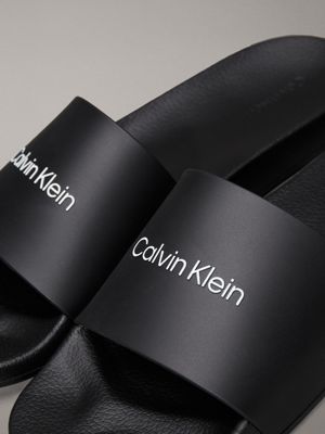 ck black logo sliders for men calvin klein
