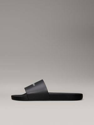 ck black logo sliders for men calvin klein