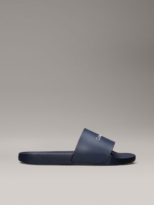 blue logo sliders for men calvin klein